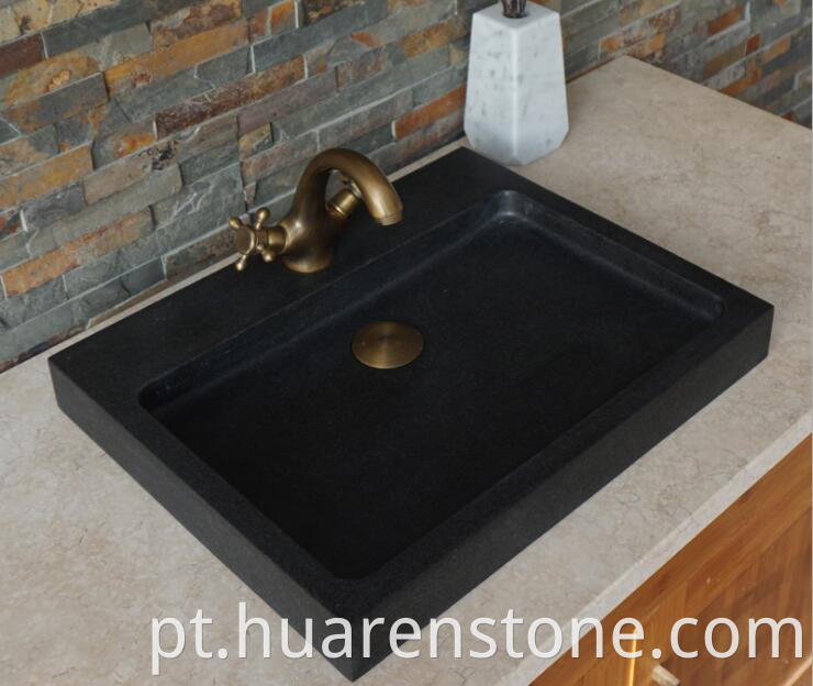 Indian Black granite sink